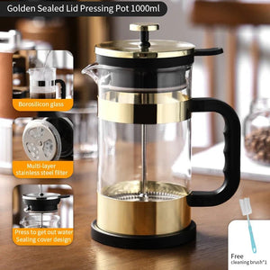 1000ml French Press Coffee Pot - BIT OF TOUCH