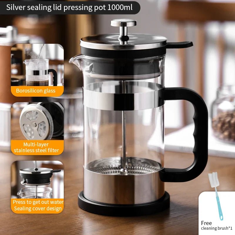 1000ml French Press Coffee Pot - BIT OF TOUCH