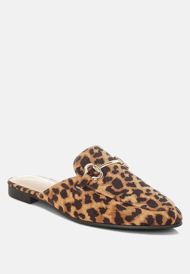 Alpine Horsebit Detail Mules - BIT OF TOUCH