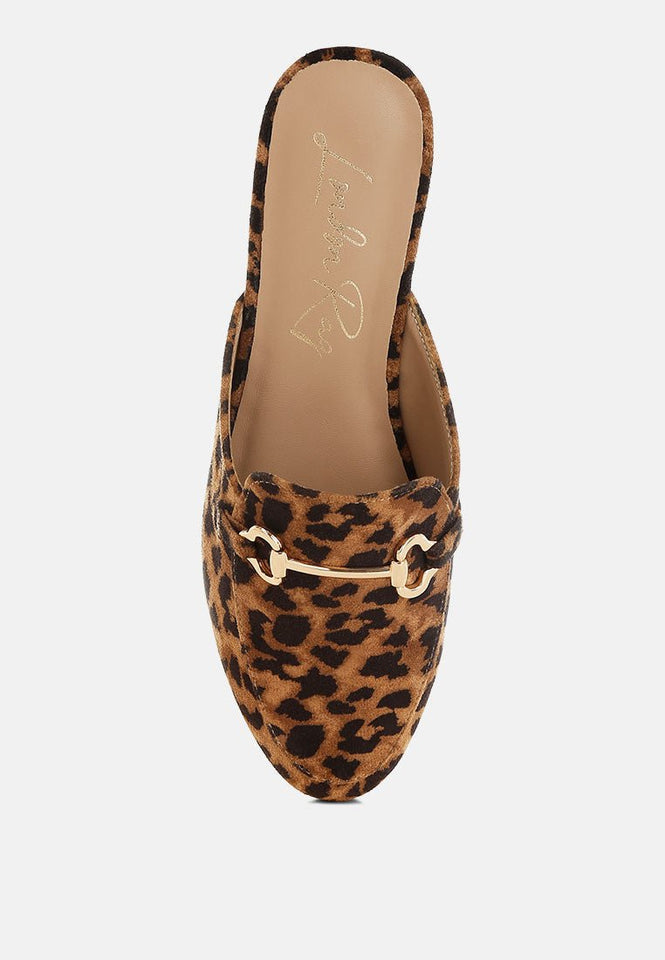 Alpine Horsebit Detail Mules - BIT OF TOUCH