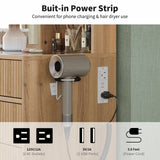 Yanosaku VD013 Bedroom Makeup Vanity desk with LED Mirror, 7 Drawers - BIT OF TOUCH