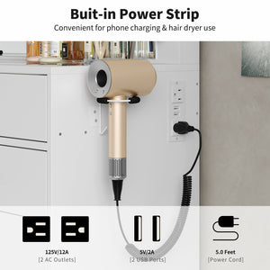 Yanosaku VD015 Bedroom Makeup Vanity desk with LED Mirror, 11 Drawers - BIT OF TOUCH